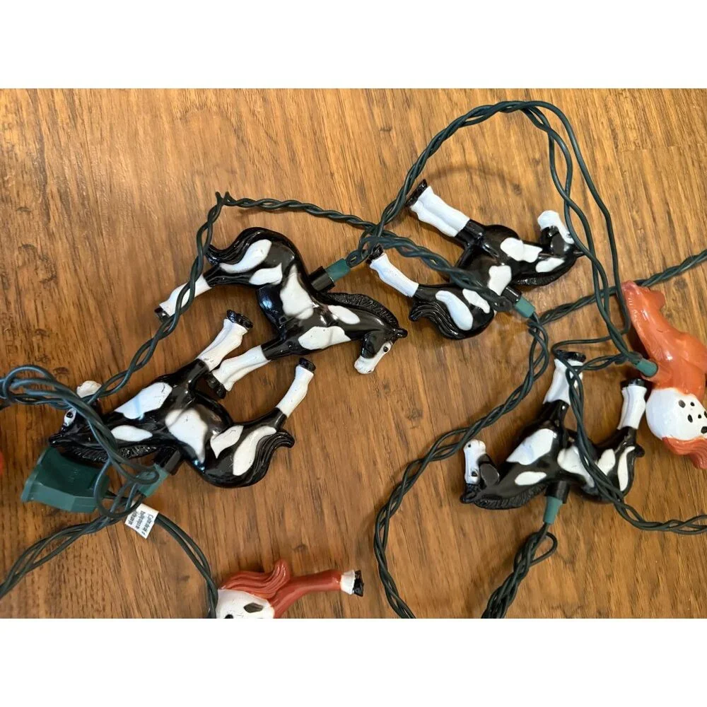 Western Horse Christmas Tree Light Covers Cowgirl Cowboy Farmhouse Ranch